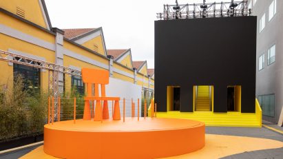 A photograph of the location during Milan Design Week