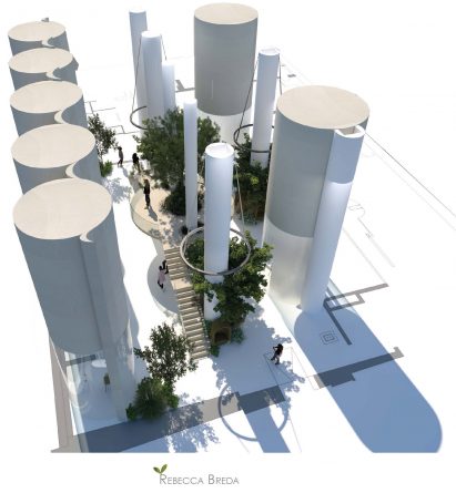 An architectural render