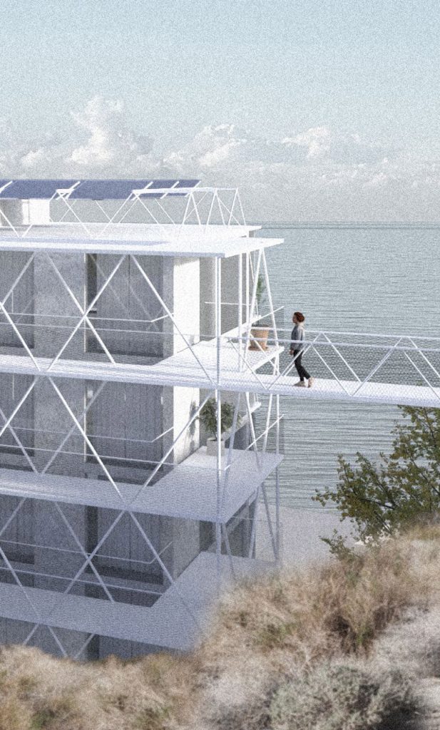 A render of a new residential development