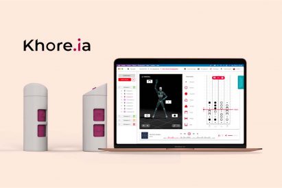 An image of Khore.ia, which is a software that records "movement" scores