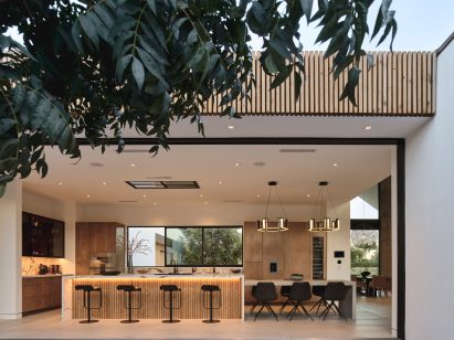 View of kitchen from outside