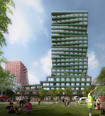 Studio Gang Parcel F exterior render