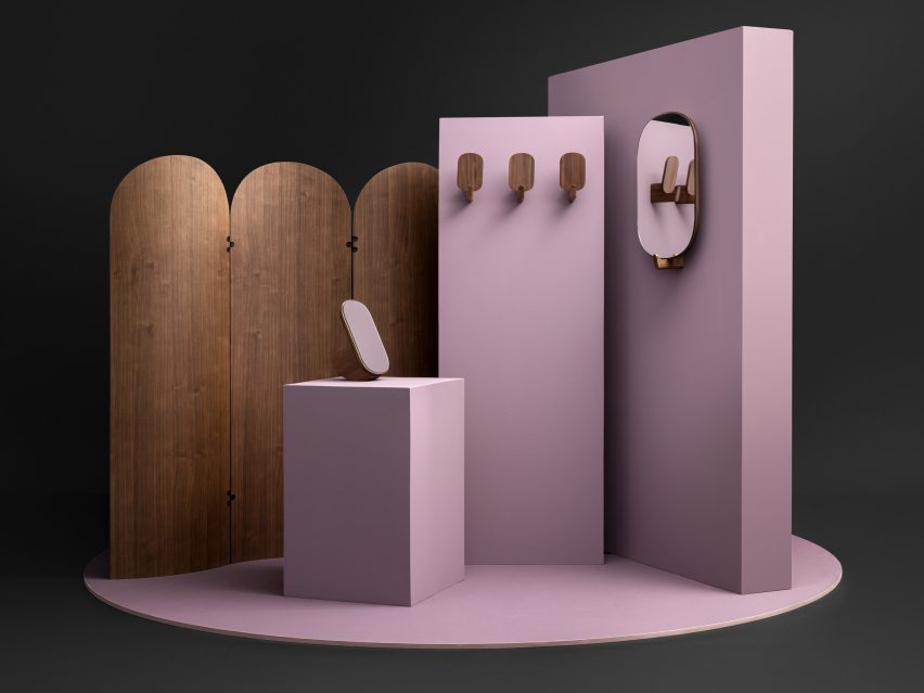 The Ad All collection by Zeitraum showcased on a purple stage