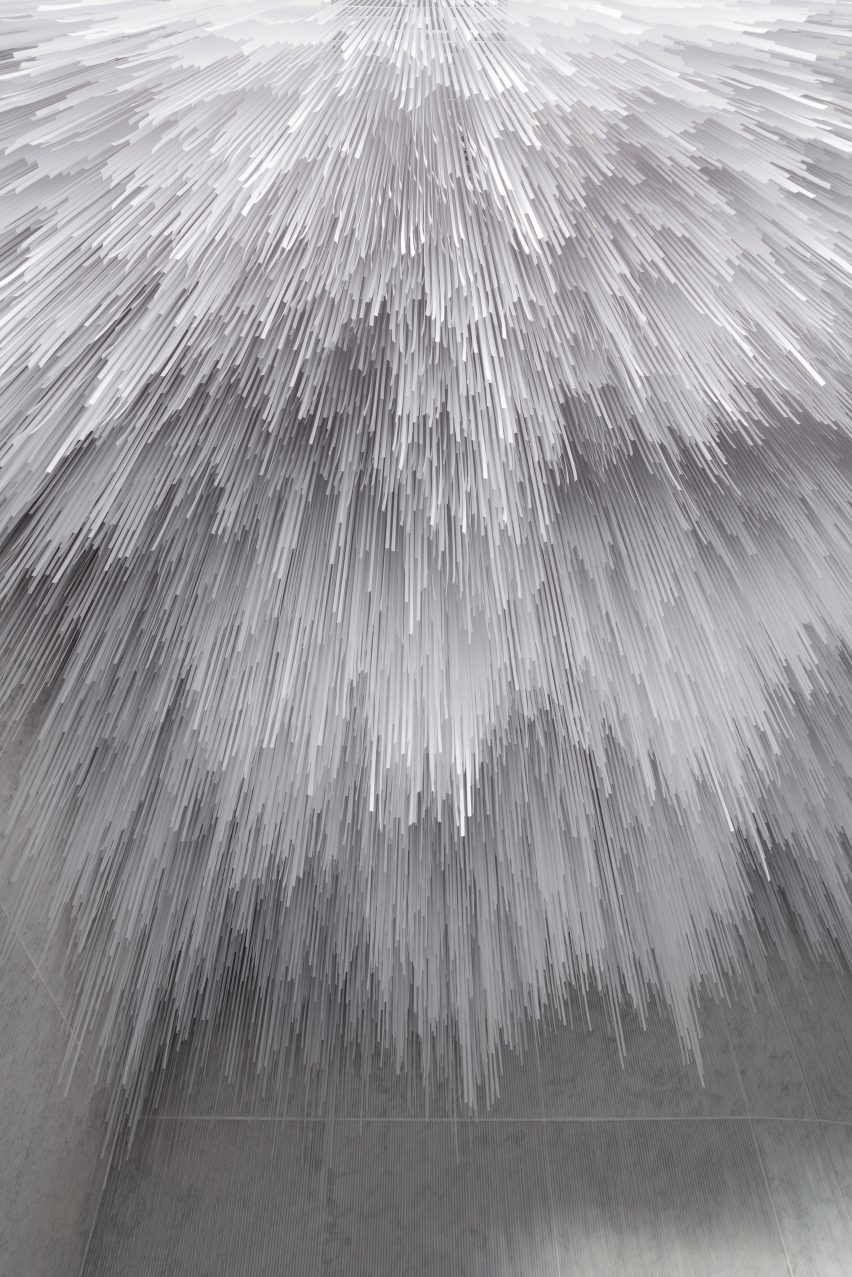 AER Skinlab in Vancour features stalactite-like ceiling installation
