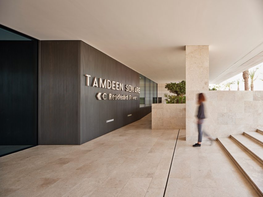 Tamdeen Square is a collection of residential towers that was designed by AGi Architects