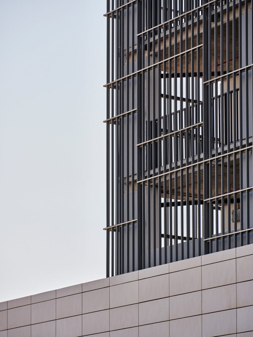 Tamdeen Square is a collection of residential towers that was designed by AGi Architects