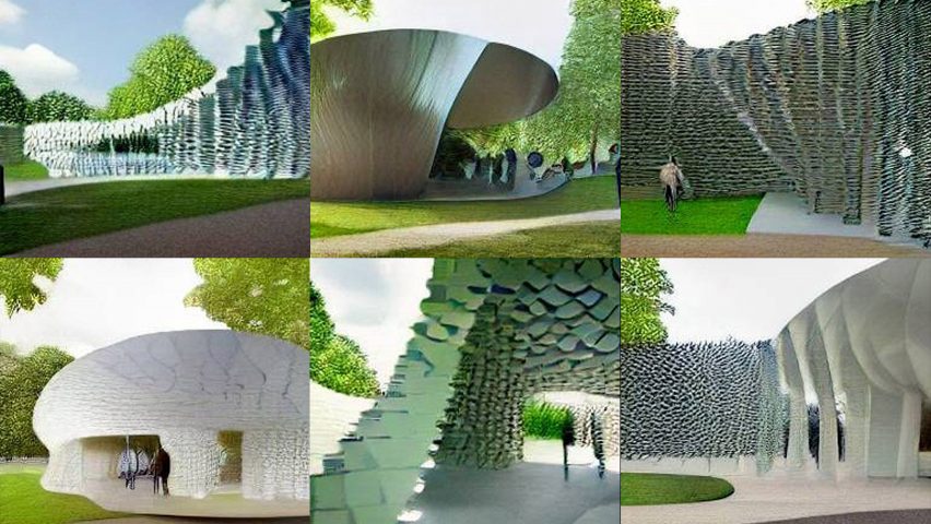 artificial intelligence-created Serpentine Pavilion