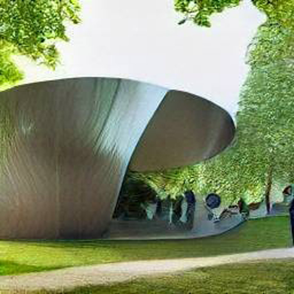 Artificial intelligence-created Serpentine Pavilion.