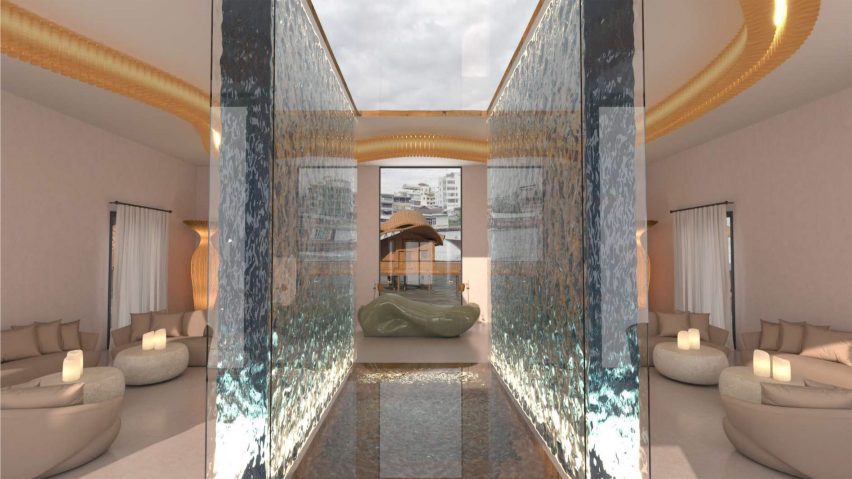 Rendering of interior design project