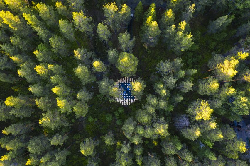 Biosphere treehouse at the Treehotel by BIG