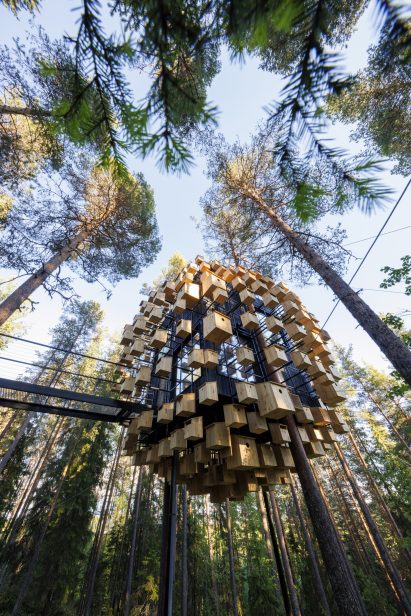 Biosphere treehouse at the Treehotel
