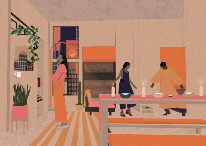 Image of a student interior architecture and design co living project