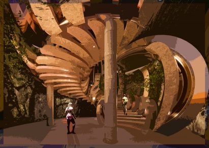 Image of a student interior architecture and design project