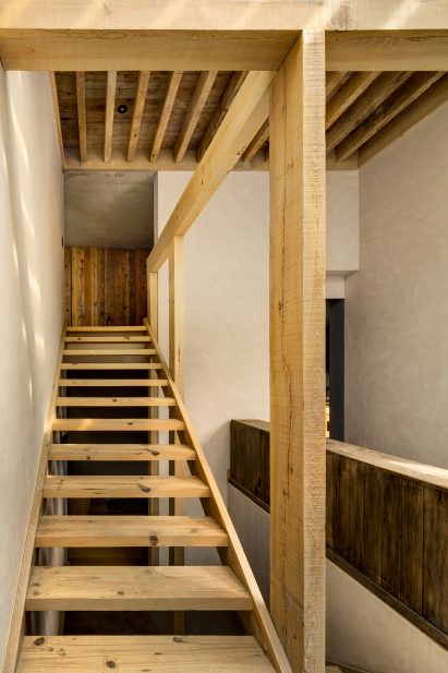 Wooden staircase