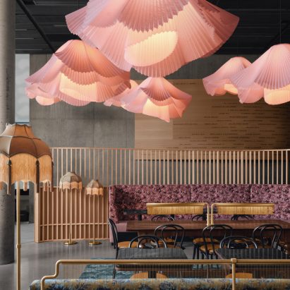 Tutu lights at Cafe Constance in Montreal