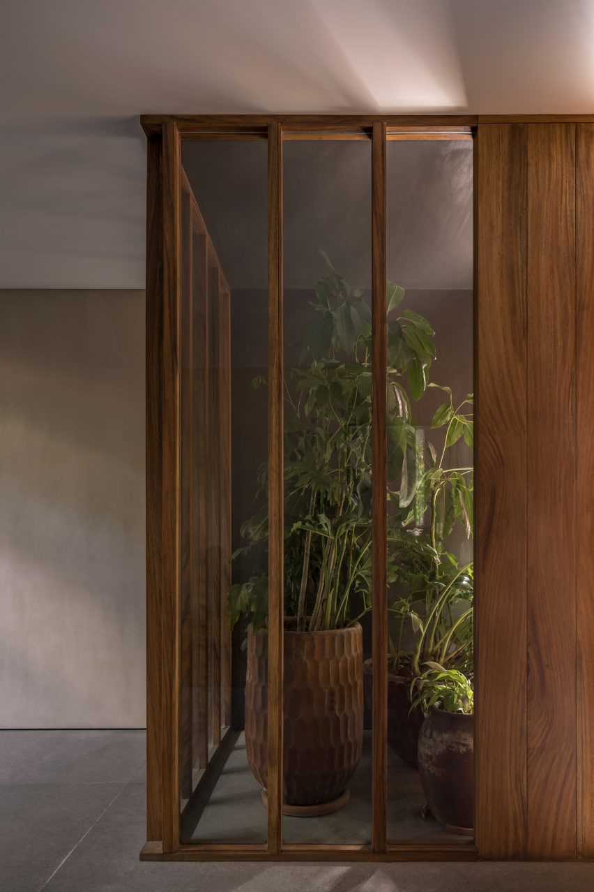 Atrium with plants