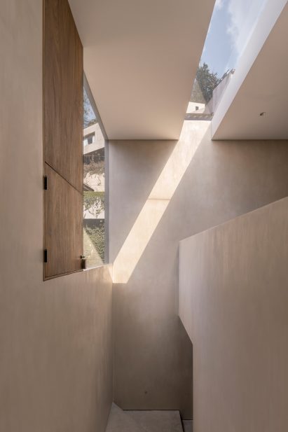 Staircase with skylight