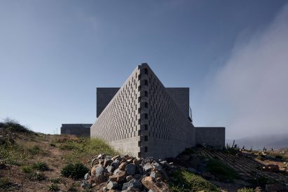 Cinder block house