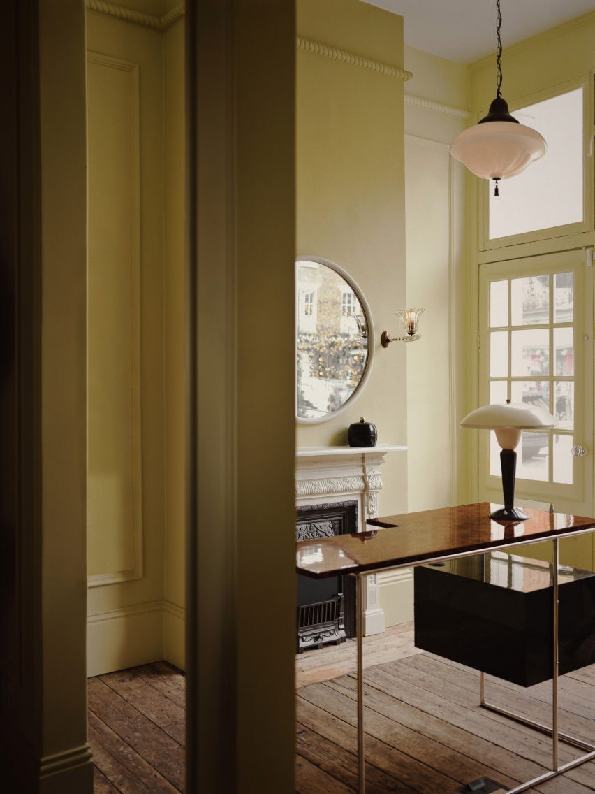Interiors of Cubitts eyewear shop in Belgravia, London designed by Child Studio