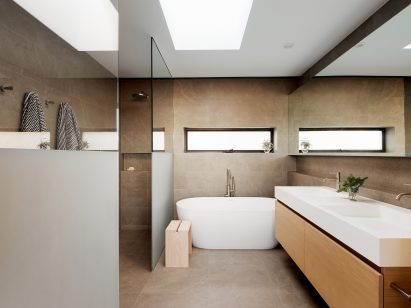 Skylight with bathroom
