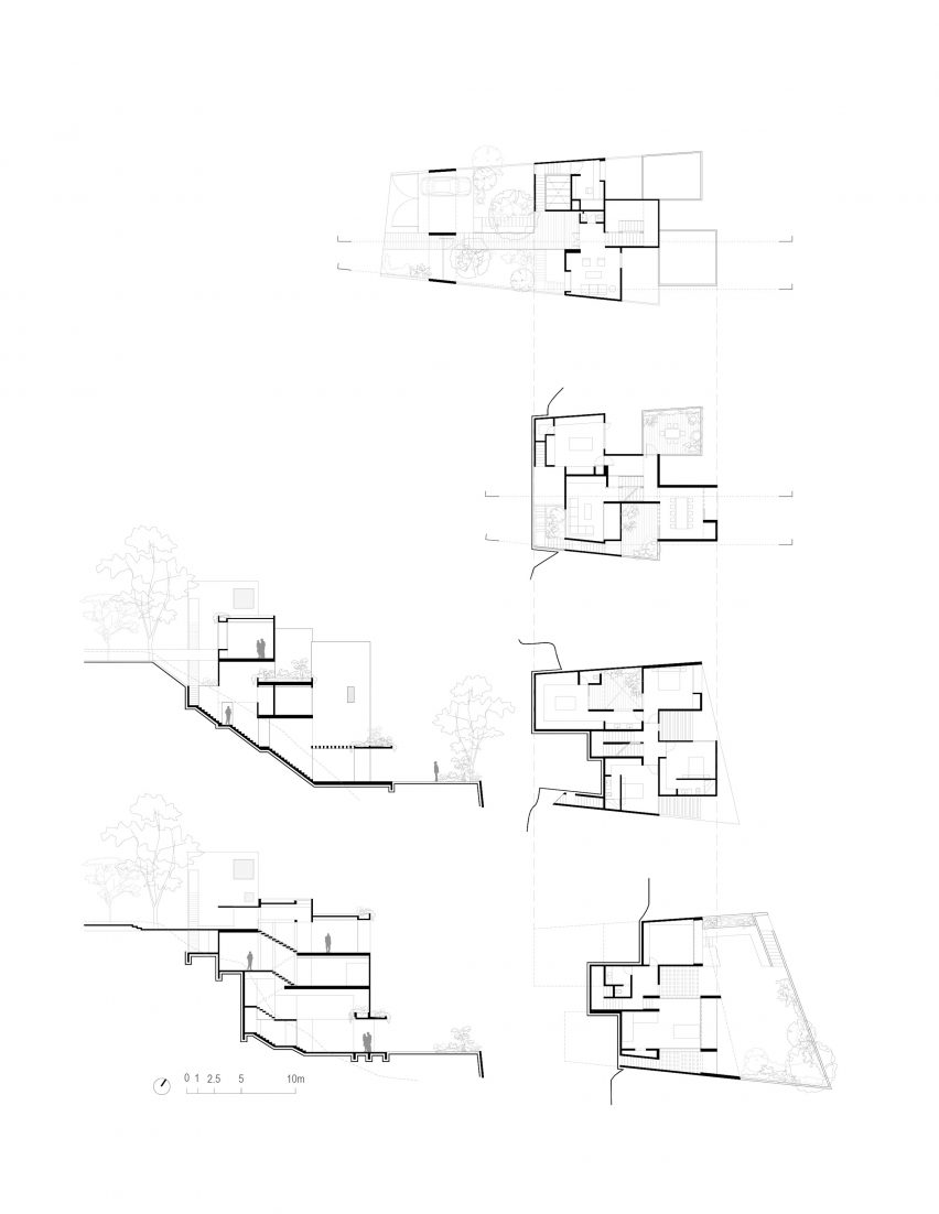 Floor plans and elevations
