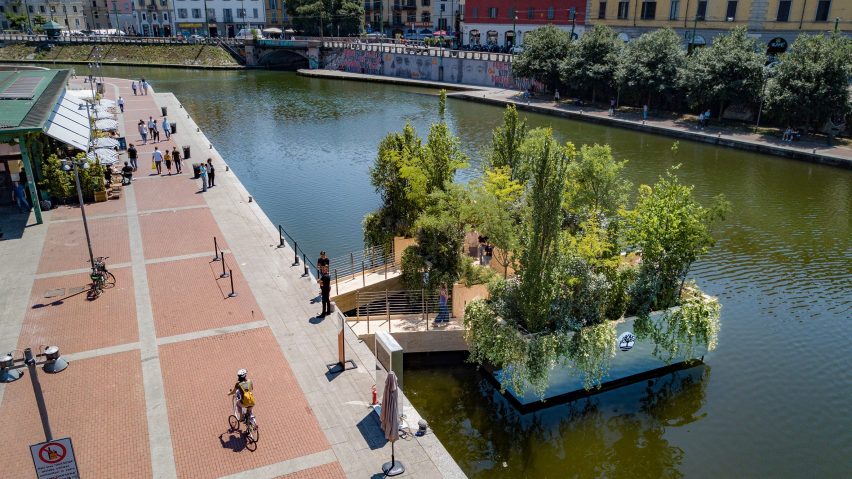 Stefano Boeri creates Floating Forest at Milan design week