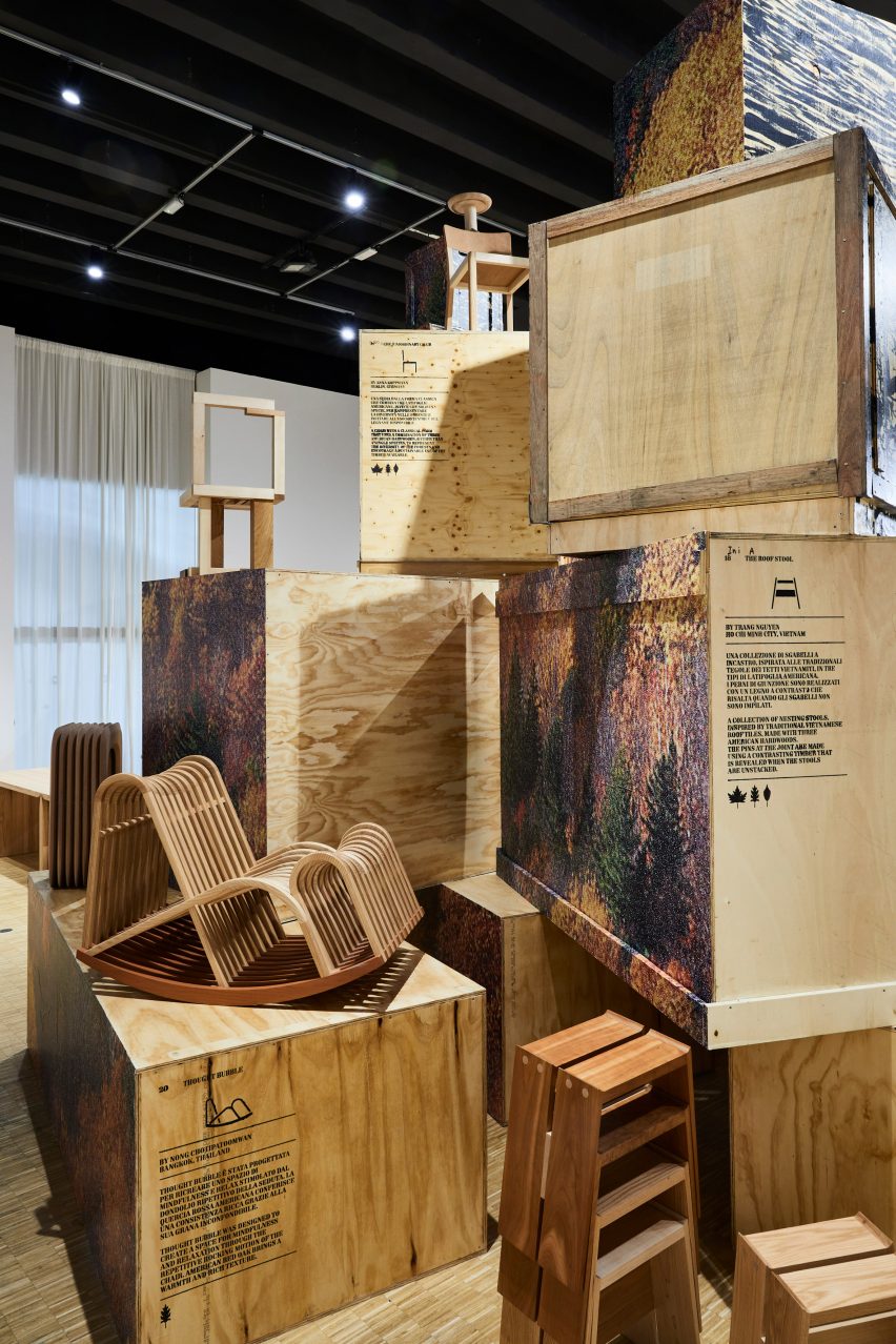Piles of wooden crates in Forest Tales