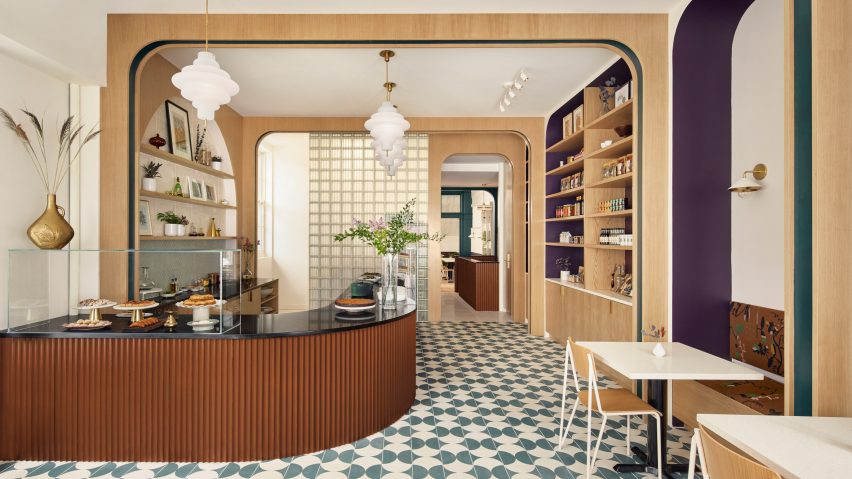 Frederick Tang Architecture's Nabila's Lebanese restaurant in Brooklyn