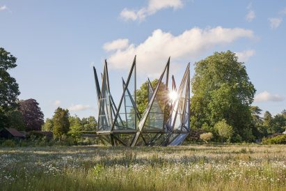 Glasshouse unfolding in Woolbeding Estate