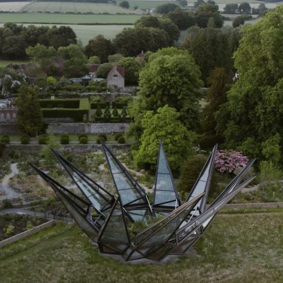 Aerial view of Glasshouse by Heatherwick Studio