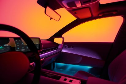 Mood lighting in Ioniq 6