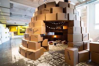 A photograph of an installation as part of IKEA Festival