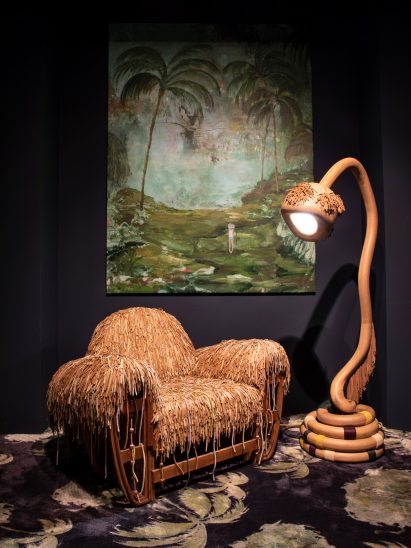 Shaggy club chair