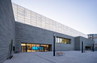 Slate and marble exterior of Oslo art gallery