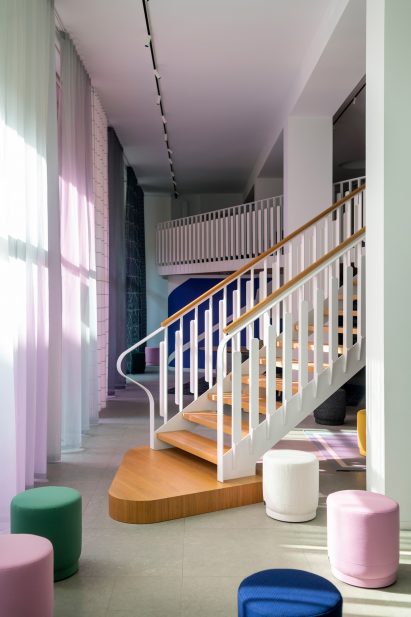 Quotes curtains in Kvadrat's Corso Monforte showroom