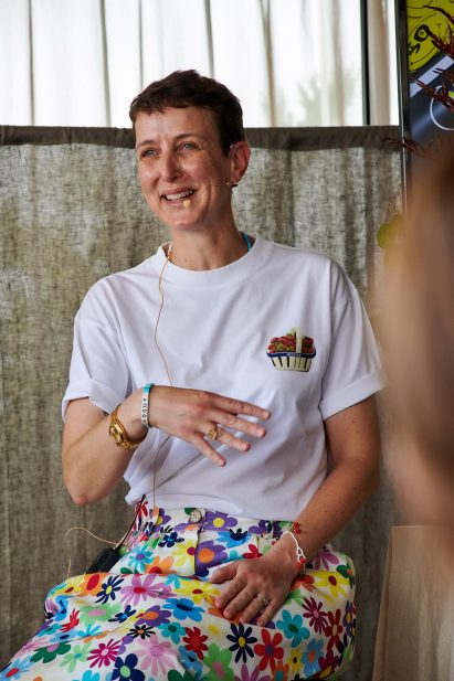Sarah Andelman speaking at Liganova Salone Club