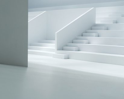 Image of the audience seating at Loewe's show