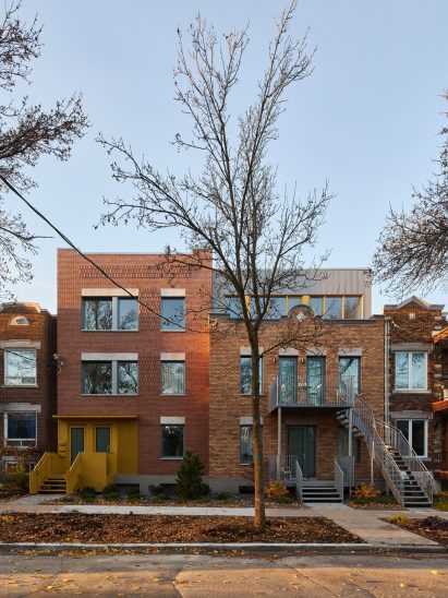 Brick and aluminium buildings