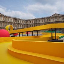 Bright yellow covers the runway at Louis Vuitton's Spring Summer 2023 show