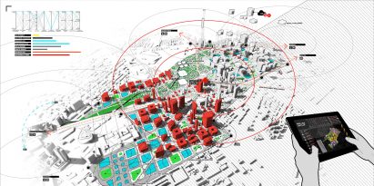 A digital model of an urban environment