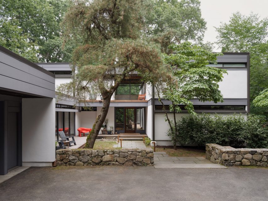 Exterior with trees