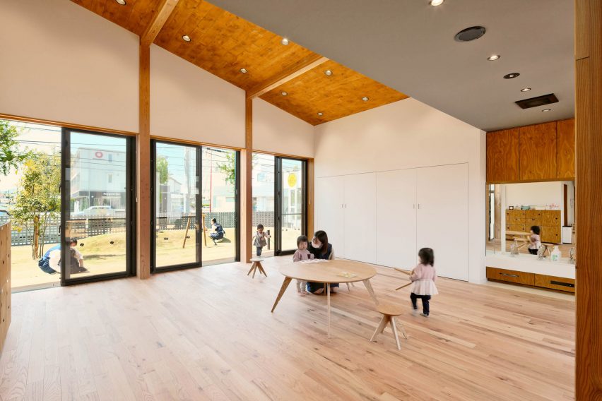 Interior of MS Kindergarten and Nursery by Hibinosekkei + Youji no Shiro