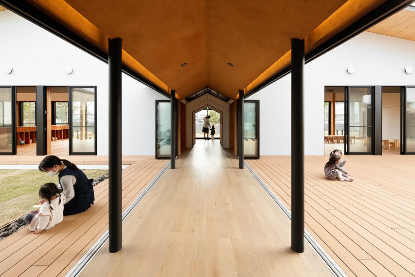 Interior of MS Kindergarten and Nursery by Hibinosekkei + Youji no Shiro