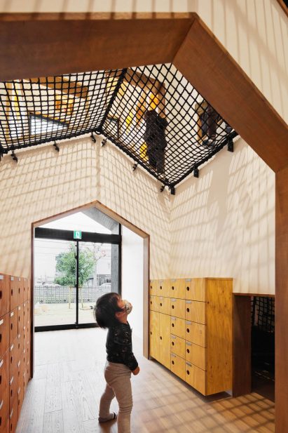 Soft play netting at Japanese kindergarten