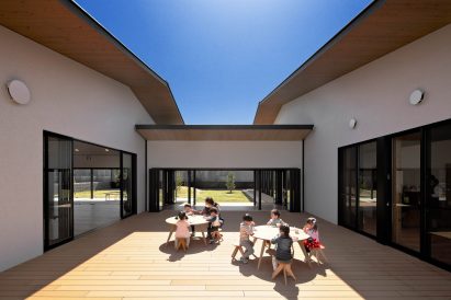 Courtyard of MS Kindergarten and Nursery in Japan