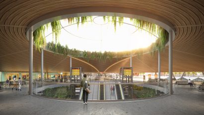 Bridge in a station in Kenya