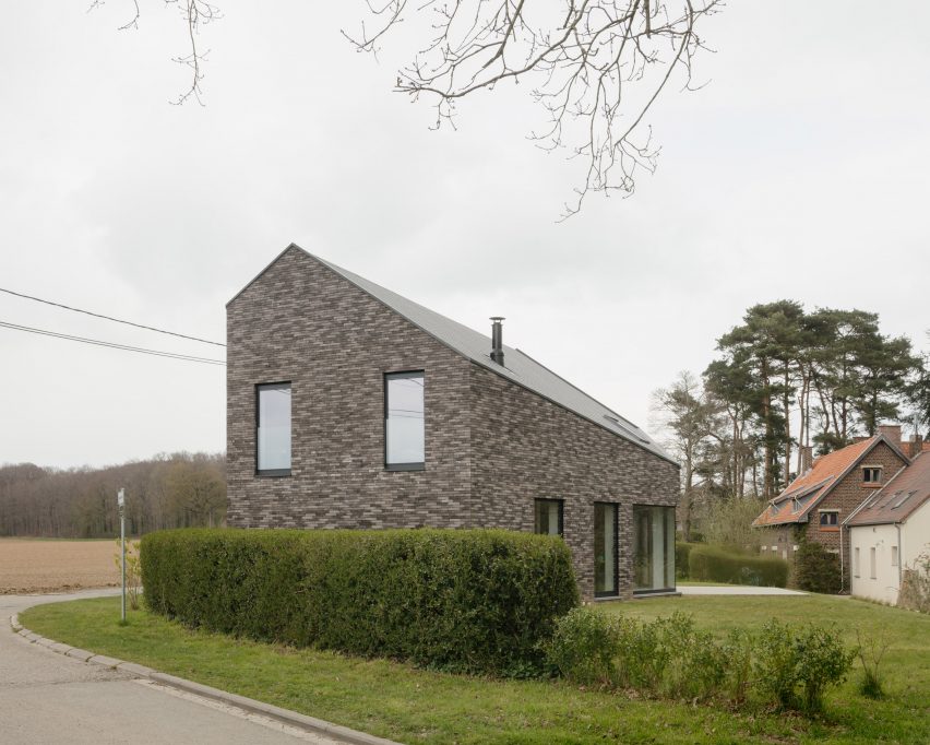 Exterior of house by DeDal Architectes