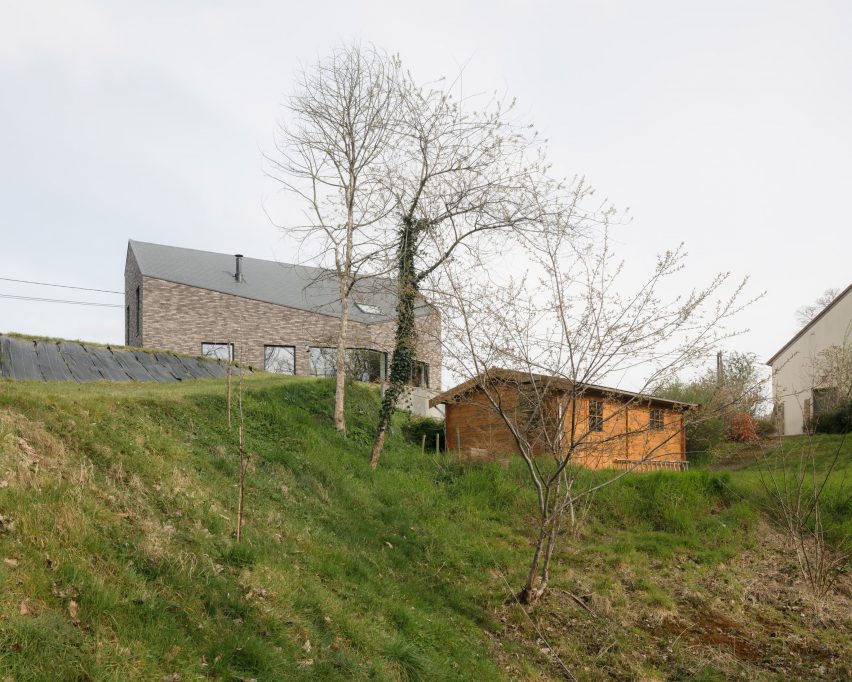 Exterior of house by DeDal Architectes