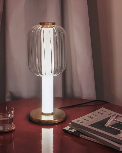 A photograph of a light