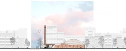 An architectural illustration